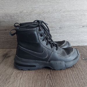 Nike Air Max Goaterra 2.0 Size 3.5Y Kids Boots Triple Black